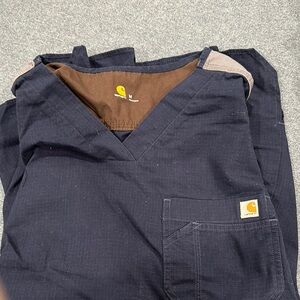 Carhartt Men's Blue scrub top